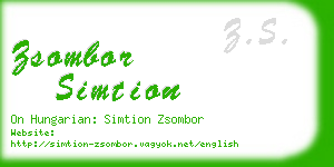 zsombor simtion business card